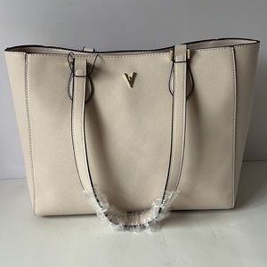 Vanessa Williams Lush Lstge Tote Bag Off White New